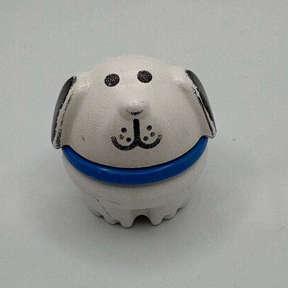 Vintage Little Tikes Toddle Tots Black & White Dalmatian Dog Puppy 1.75” Used